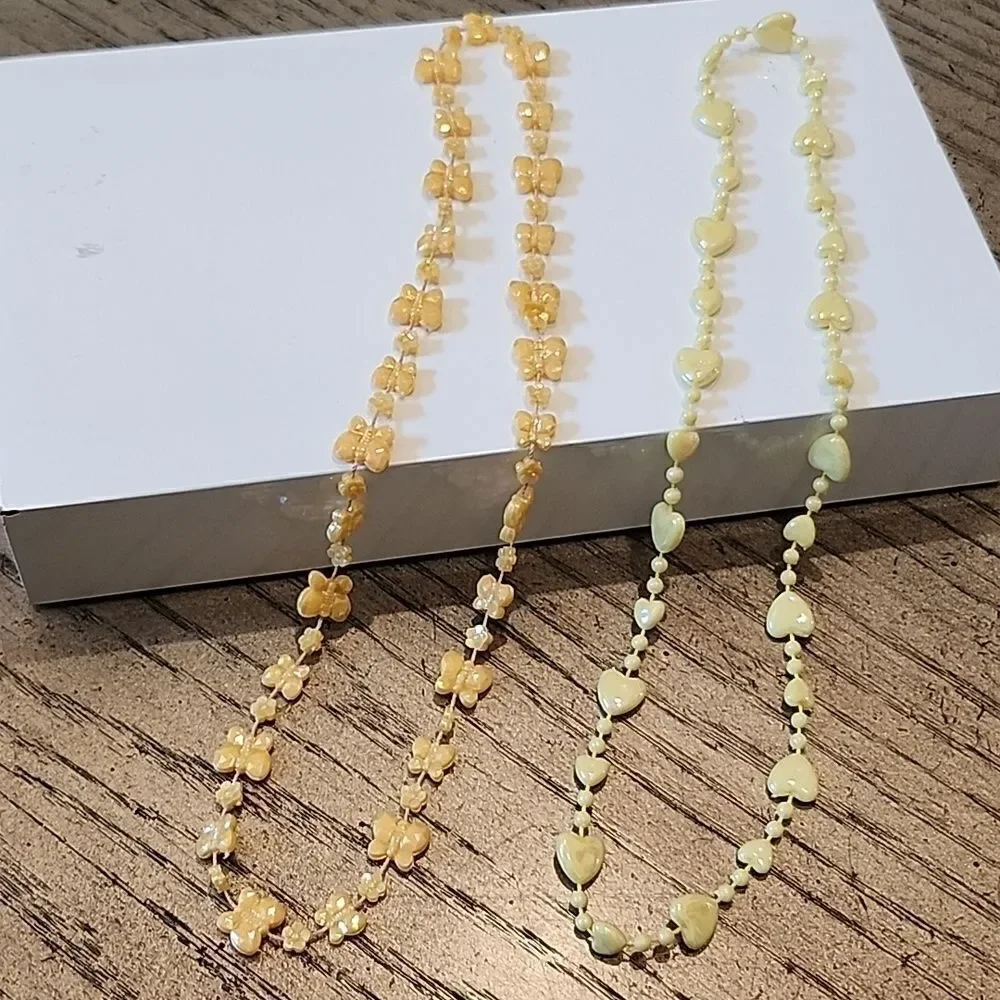 Kids play necklaces orange and yellow